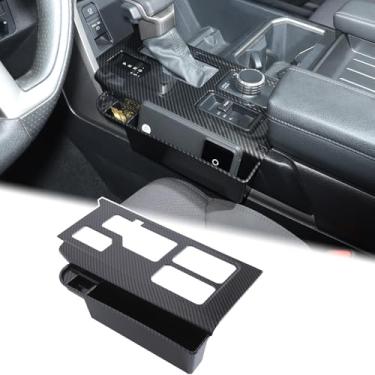 Imagem de Aunginsy Capa de acabamento do painel de mudança de marchas de controle central com caixa de armazenamento compatível com Toyota Tundra/Sequoia 2022-2024 2025 carro câmbio câmbio de marchas protetor