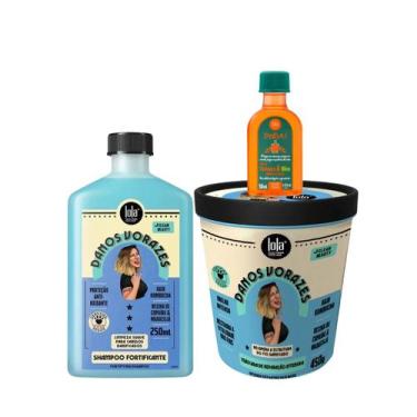 Imagem de Kit Lola Danos Vorazes Sh 250ml + Masc 450ml + Pinga! Óleo Cenoura e O