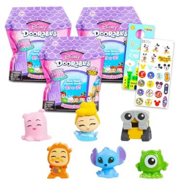 Imagem de Disney Doorables Blind Bags Set - Bundle with 3 Squish'Alots Mini Figures Series 1 for Kids, Adults Plus Stickers | Disney Doorables Squish'Alots Squishy Mini Figures