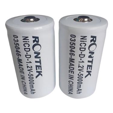 Imagem de Bateria Nicd-D 1,2V 5000Mah Cilíndrica 33X61Mm Rontek Kit 2