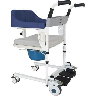 Imagem de Cadeira De Rodas De Enfermagem,cadeira De Transferência De Elevador De Paciente Self-service,shifter Doméstico Para Idosos Paralisados De Enfermagem,roda Universa, Darkblue, ComfortEdition