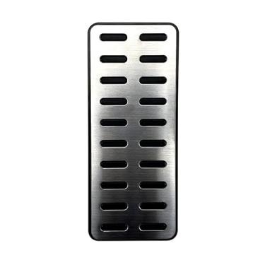Imagem de Capa de pedal de carro compatível com kit de carroceria Reina antiderrapante aço inoxidável acelerador pedais de freio acessórios de carro (área de descanso)