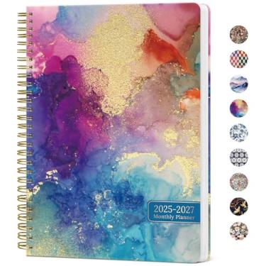 Imagem de Agenda mensal 2025-2027, calendário mensal de 2 anos 2025-2027, julho de 2025 a junho de 2027, 17,8 cm x 25,4 cm, agenda mensal de 65 a 27, perfeita para planejamento de casa e escritório escolar