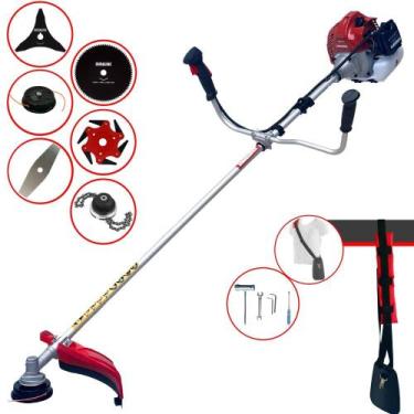 Imagem de Roçadeira Robusta À Gasolina Kawashima BCJ431-L 43cc 1,7HP de Alta Rot