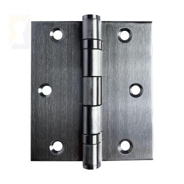 Imagem de Dobradiça Escovada C-reto Inox Com Rolamento 3 ½ X 3