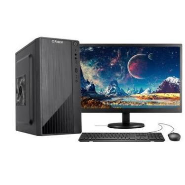Imagem de Computador Fácil Completo, Intel Core I5, 8GB, SSD 240GB, Windows 10 Trial + Monitor LED 19 + Teclado E Mouse
