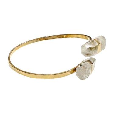 Imagem de Bracelete Pulseira Ponta De Cristal Natural Ajustável - Equilíbrio Ped