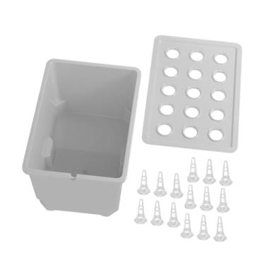 Imagem de Baoblaze Kit de de cultivo hidropônico, caixa de cultivo, recipiente de plantio versátil, kit de cultivo hidropônico para frutas de mercado ao ar livre, Branco