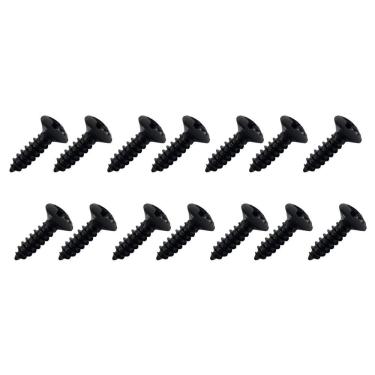 Imagem de Kit 14 Parafuso Escudo 3Mm X 12Mm Guitarra Baixo Preto
