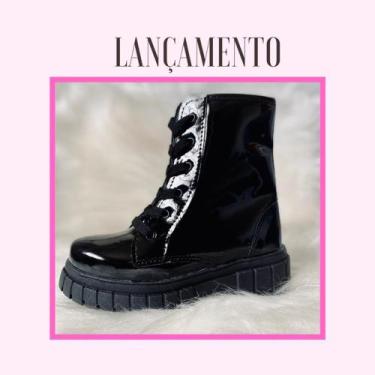 Imagem de Bota Coturno Infantil Feminina Blogueirinha com sola Tratorada - Peque