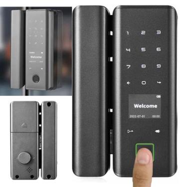 Imagem de Fechadura Digital Eletronica Porta Inteligente App Celular Biometria S