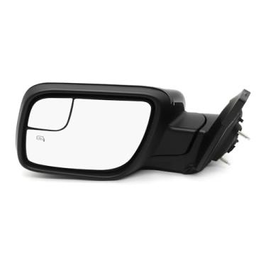 Imagem de Aspaton Conjunto de espelho do lado esquerdo do motorista compatível com espelho retrovisor Explorer 2011-2015 com luz de seta e luz de seta e luz de poça BB5Z17683NA (7 pinos)