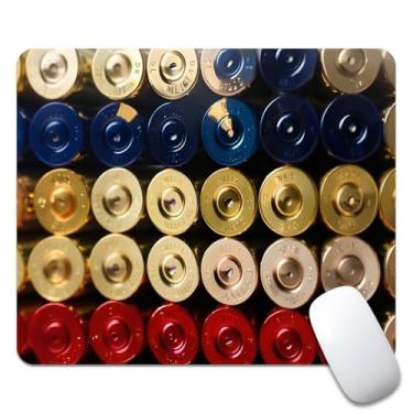 Imagem de Mouse pad clássico com textura de bandeira vermelha e branca, quadrado impermeável e antiderrapante para laptops de escritório