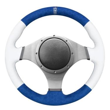 Imagem de MEWANT Capa de volante costurada DIY para Mitsubishi Lancer Evolution EVO IX 9 2005-2006 / VIII 8 2003-2004 Acessórios de volante