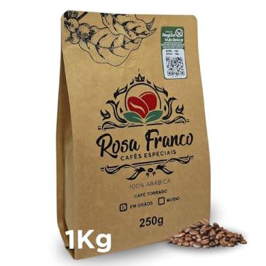 Imagem de Cafe em Graos 1kg Torra Media Rosa Franco - Cafe Especial Arabica Região Vulcânica 85 scaa
