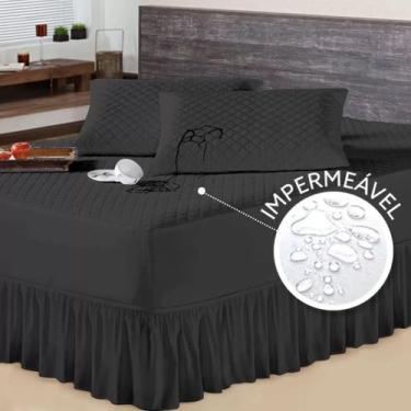 Imagem de Capa De Colchão Impermeável King +2 Capas Trav+ 01 Saia Box - Angel Di