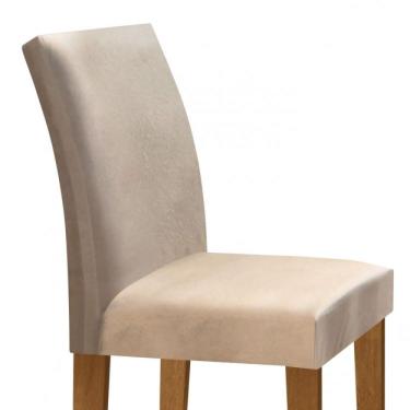 Imagem de Conjunto Sala De Jantar Mesa Tampo Mdf 6 Cadeiras Espanha Siena Móveis Ypê