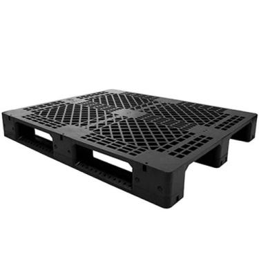 Imagem de Smart Pallet com 3 Runners Preto 1000x1200x150mm  - LAR PLASTICOS