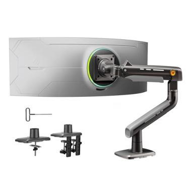Imagem de NB Ergonomic Braço para monitor de jogos para monitores planos/ultralargos/curvos de 78 cm a 50 polegadas, carga de montagem resistente até 18 kg, VESA 75/100 mm para montagem em monitor A5
