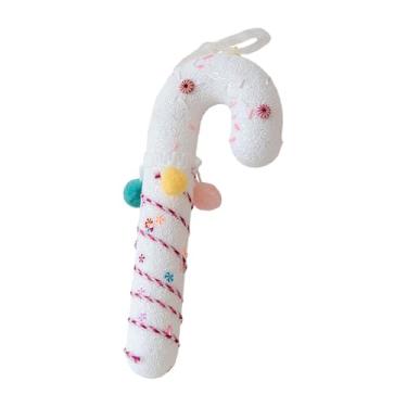 Imagem de CarpNettore Enfeite de Natal Pendurado Decoração de Natal Pingente Bonito para Festa Temática em Casa, Bengala, Tamanho real