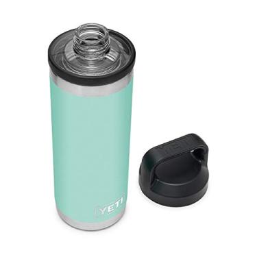 Imagem de YETI Garrafa Rambler de 510 ml, isolada a vácuo, aço inoxidável com tampa Chug, Seafoam