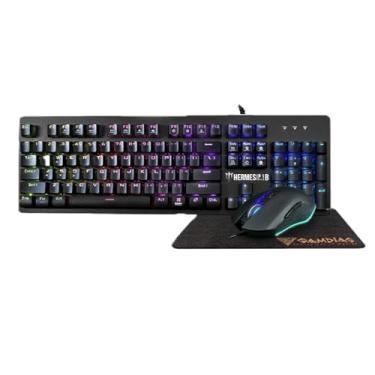 Imagem de KIT GAMER TECLADO + MOUSE + MOUSE PAD GAMDIAS HERMES P1B