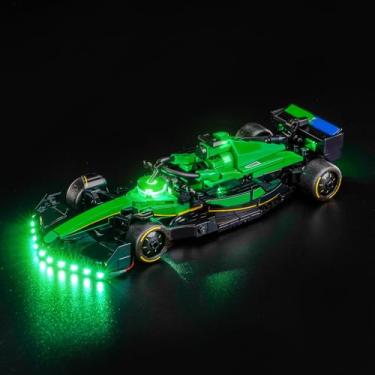 Imagem de Hilighting Upgraded Led Light Kit Compatible with Lego Aston Martin Aramco F1 AMR24 Race Car Building Set, Lights Decoration Compatible with Lego 77245 (Model Not Included)