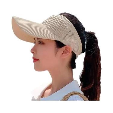 Imagem de Boné Feminino de Malha Respirável - Proteção Solar para Esportes ao Ar