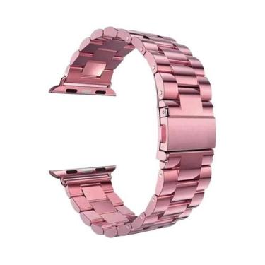 Imagem de Pulseira De Metal Em Aço Inoxidável Para Apple Watch 46mm 42mm 44mm 40