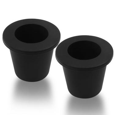 Imagem de PHITUODA Pacote com 2 suportes de plugue para guarda-chuva, adaptador de guarda-chuva de manga estabilizadora de cunha de cone transparente, acessórios de mesa de pátio versáteis de 38 mm para