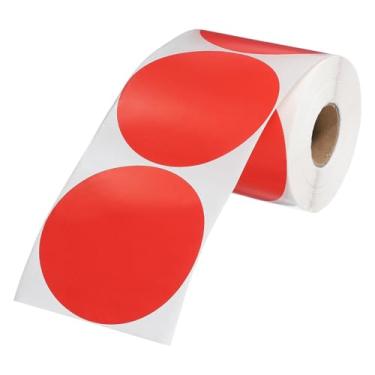 Imagem de PATIKIL 500 adesivos de pontos coloridos, adesivos circulares de 10 cm autoadesivos grandes etiquetas de codificação em branco redondo para etiquetar escritório, quintal, venda de garagem, casa