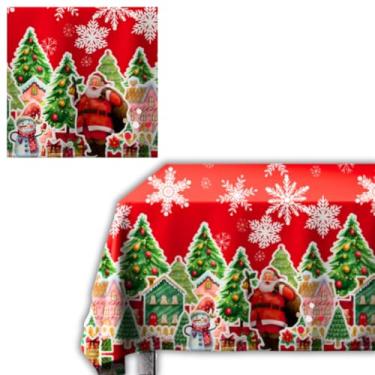 Imagem de Tnt Estamapado de Natal e Ano Novo - 1.40x2.00-01 unidade (VILA DO PAPAI NOEL)