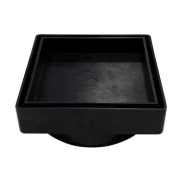 Imagem de Kit 2 Ralo Oculto Invisível Sifonado inteligente, Ideal para Porcelanato e Áreas Internas(Preto)