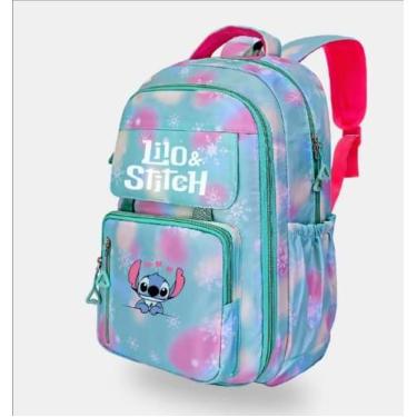 Imagem de Mochila Escolar Stitch Costa Grande Feminina - Soberana Brinquedos