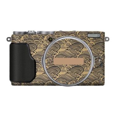 Imagem de X 70 Película protetora de vinil antirriscos para câmera película protetora de vinil capa de decalques para FujiFilm X70 X-70 (ouro onda)