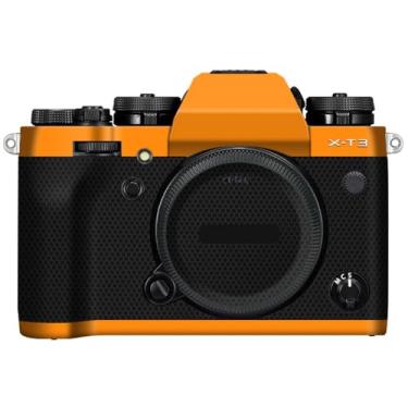 Imagem de X-T3 Adesivo de capa de câmera antiarranhões para FujiFilm X-T3 Película protetora de câmera decalques XT3 (laranja)
