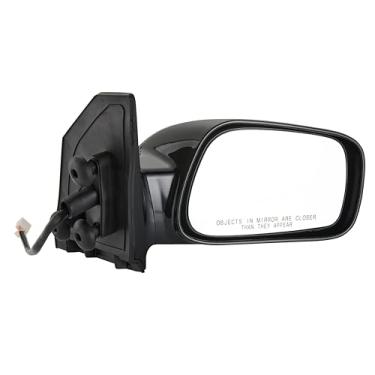 Imagem de ZAPOSTS Espelho retrovisor lateral adequado para Toyota Corolla 2003-2008, ajuste de potência (vidro) pintado de preto, retrovisor retrovisor direito do lado do passageiro