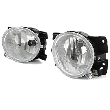 Imagem de KUAFU Lâmpada de farol de neblina do lado do motorista e do passageiro compatível com Honda Pilot EX-L/EX/LX/Touring Sport Utility 4DR 2009-2011 sem arnês e lâmpadas cromadas com lente transparente, 2