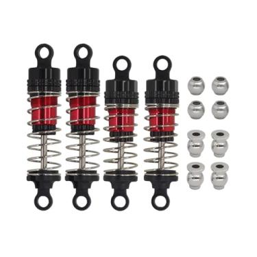 Imagem de Dynwave Kit de amortecedor de óleo metálico para atualização de amortecedor dianteiro e traseiro de 66/72 mm para carro RC 14210 14209 1/14, resistente e de, Preto