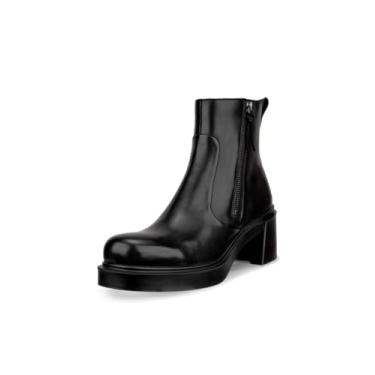 Imagem de ECCO Bota feminina de cano médio Seoul 45 mm, Preto, 9-9.5