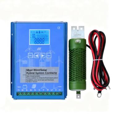 Imagem de 24V,HYZHANHONG Controlador Híbrido Eólico-Solar de Multi-tensão (12/24/48V), Regulador Automático de 8000W para Gerador de Turbina Eólica, Solução de Energia Confiável para Casas Fora da Rede