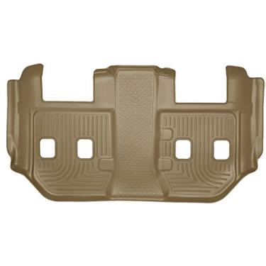 Imagem de Husky Liners Serve para 2015-19 Cadillac Escalade ESV, Chevrolet Suburban 2015-19, GMC Yukon XL 2015-19 - com 2ª fileira balde assentos Weatherbeater 3º assento tapete
