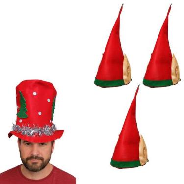 Imagem de Kit De Chapéus Natalinos Para Fantasias, Família E Festas - Usina de A