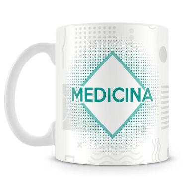 Imagem de Caneca Personalizada de Medicina com Nome - Porcelana Brilhante - Amo 