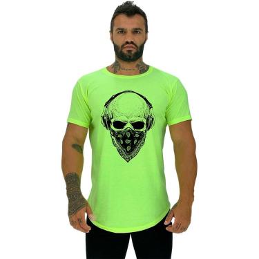 Imagem de Camiseta Longline Manga Curta MXD Conceito Caveira Com Bandana-Masculino