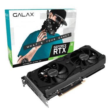 Imagem de Placa De Video Galax Geforce RTX 3060 1-Click OC 2X 12GB GDDR6 192 Bits - 36NOL7MD1VOC