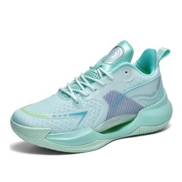 Imagem de Novetra Tênis de basquete esportivo casual leve e respirável malha para homens(Green,37 BR)