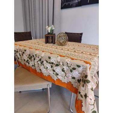 Imagem de Toalha De Mesa Estampada 3,00m X 1,45m Linhão 10 Lugares - Lu Enxovais