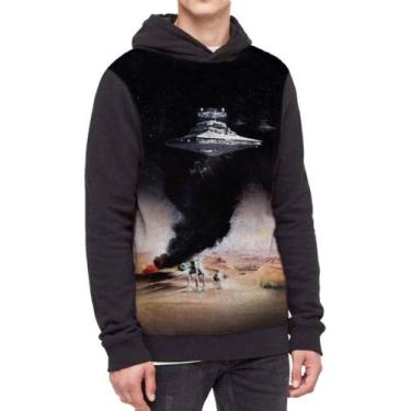 Imagem de Moletom Com Capuz Star Wars Ref:229 - smoke, Preto, GG