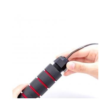 Imagem de Corda de salto de fio de aço com alças antiderrapantes, ajustável e removível, adequada para treinamento, fitness, exercícios pesados, unissex